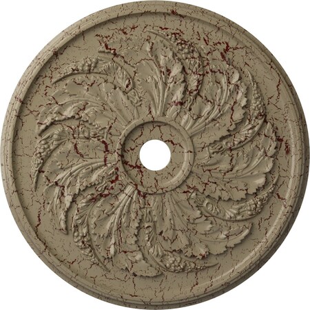 Ekena Millwork Sellek Ceiling Medallion (Fits Canopies up to 9"), 42 1/8"OD x 1 7/8"P, Gobi Desert Crackle CM42SKGDC